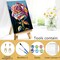 Framed Paint by Numbers Kit for Adults, 8x12 Inch Basketball Oil Painting Canvas with Acrylic Paints & Brushes, Beginner DIY Wall Art Home Decor
